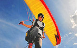 Paraglider-Powered High Altitude Human Slingshot