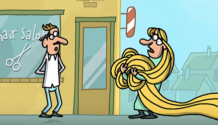Cartoon-Box #146 - A Haircut For Rapunzul