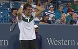 Ballboy Takes Care Of Business. Jérémy Chardy, Rafael Nadal, masters 1000