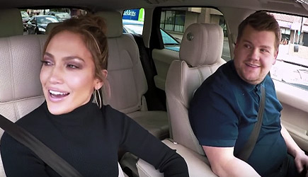 James Corden Carpool Karaoke With Jennifer Lopez