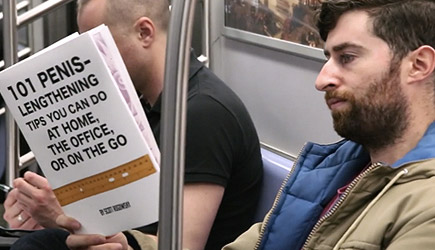Taking Fake Book Covers On The Subway