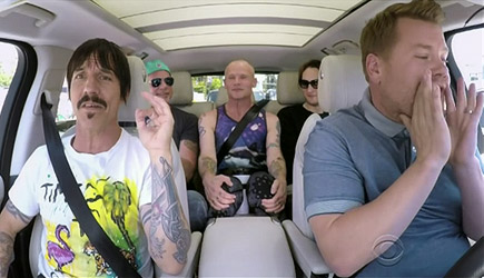 James Corden Carpool Karaoe With The Red Hot Chili Peppers