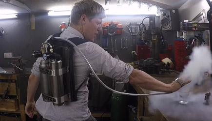 Colin Furze - DIY X-MEN Making Ice Man Palm Mounted Liquid Nitrogen Freeze Blaster (2)