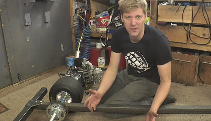 Colin Furze - Making A Motorised Go Cart With Simple Tools #1 - Chassis / Engine
