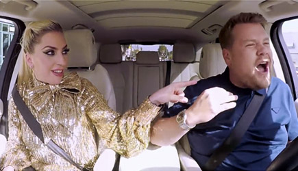James Corden Carpool Karaoke With Lady Gaga