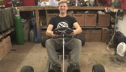 Colin Furze - Making A Motorized Go Cart With Simple Tools #2 - Finish / Test