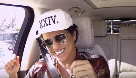 James Corden Carpool Karaoke With Bruno Mars