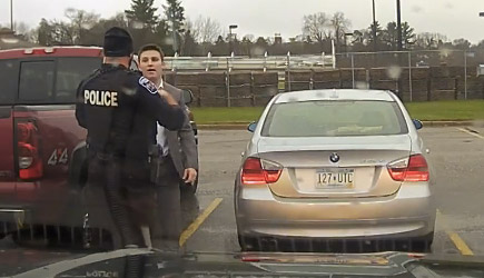 Police Officer Helps Speeding Student