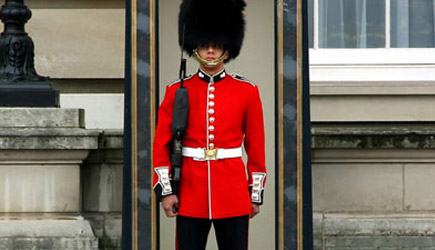 Royal Guard Respects Toddler Guard