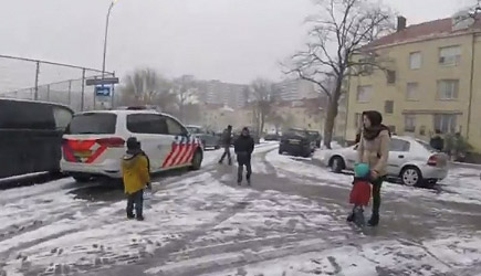 Snowball Fight With The Dutch Police
