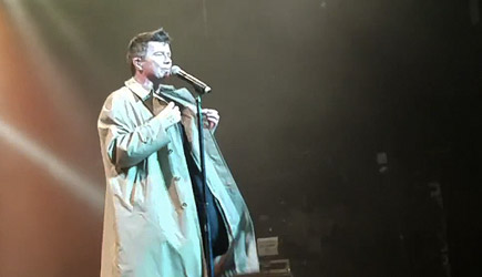 Rick Astley Gets A Gift During His Concert