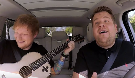 James Corden Carpool Karaoke With Ed Sheeran