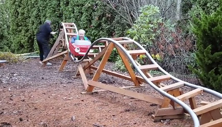 Home Made Backyard Roller Coasters
