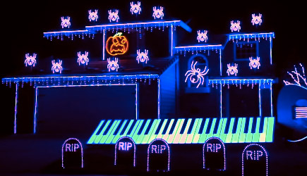 'This Is Halloween' Light Show 2017