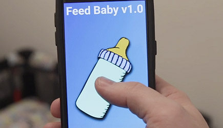 Feed Baby Bottle Robot App