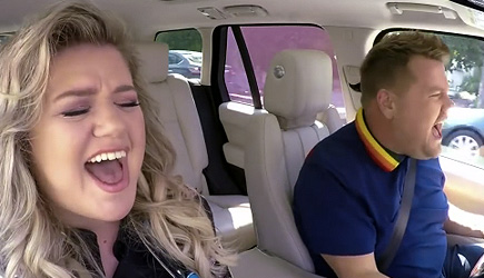 James Corden Carpool Karaoke With Kelly Clarkson