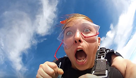 First Skydive Experience - Bye Bye Tooth!