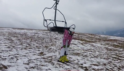 Little Girl vs Skilift