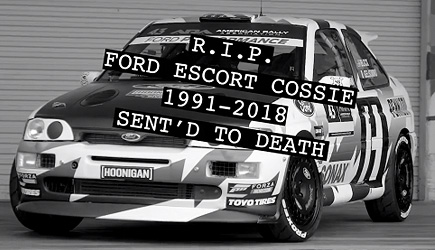Ken Block's Ford Escort Cosworth R.I.P.
