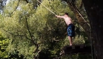 Rope Swing Fails Compilation