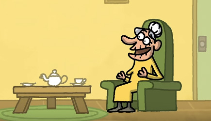 Cartoon-Box #155 - Visiting Lonely Grandma