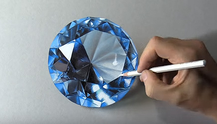 Marcello Barenghi - Drawing A Blue Diamond