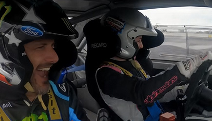 Ken Block Teaches His 13-Year-Old Daughter To Do Donuts