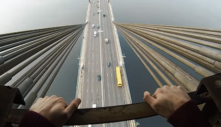 James Kingston - Climbing the Moscow Bridge in Ukraine