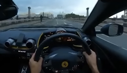 Ferrari 812 Superfast Airbag Test