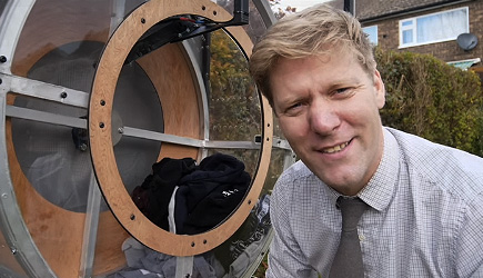 Colin Furze - Wind/Solar Powered Clothes Dryer
