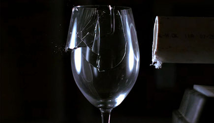The Slow Mo Guys - Shattering A Wine Glass With Sound